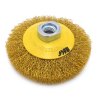 Kartáč miskový z vlnitého drátu B, mat. MOSAZ, M 14x2; 100, s - 0,3_1