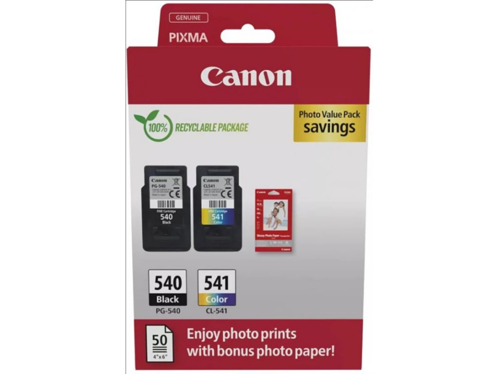 inkoustova cartridge canon originalni pg 540cl 541gp 501 5225b013 blackcolor multi pack