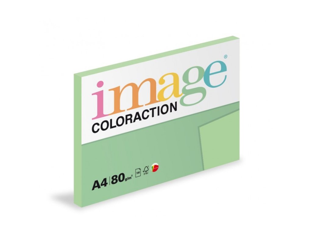 papir barevny a4 80g coloraction mg28 forest pastelove zelena 100 ks