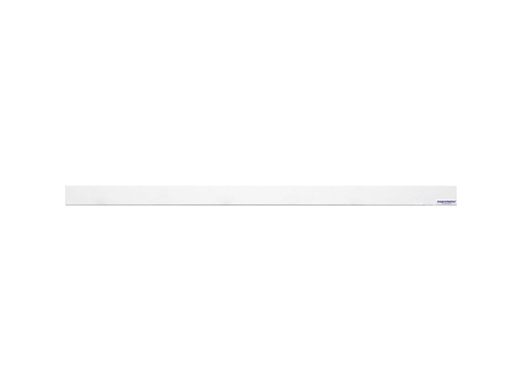 magnetoplan magneticky prouzek v liste 16151 100 cm x 5 cm bily set 10ks