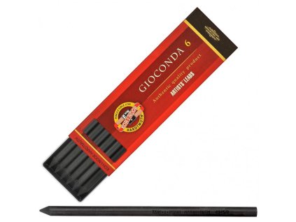 uhel umelecky gioconda koh i noor kreslici cerny 56 mm tvrdost 1