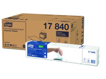 Tork Xpressnap 17840, bílé ubrousky N10, karton 8x1125 ks, sklad 1/4