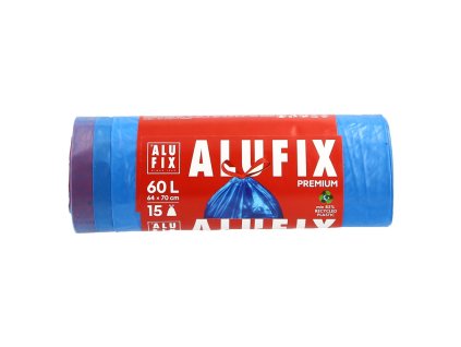 Alufix Premium odpadkové pytle na roli zatahovací 64x70 cm , objem 60 litrů, 15 ks