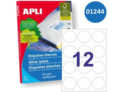 etiquetas circulos pegatina impresora apli 01244 g