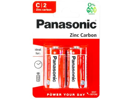 Bateria Panasonic C R14 zinc carbon 2 ks