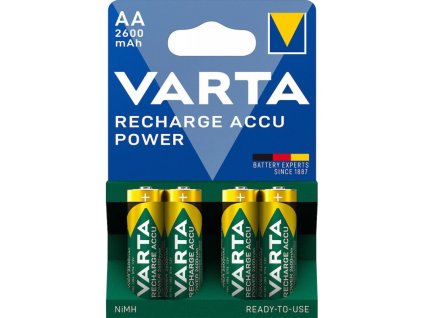 varta accu tech ready2use baterie nabijeci aa nimh 4x2600 mah prednabite
