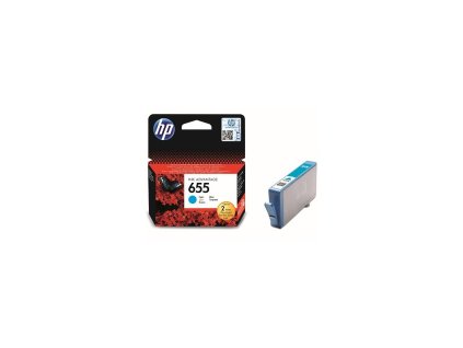 inkoustova cartridge hp 655 cyan azurova cz110ae