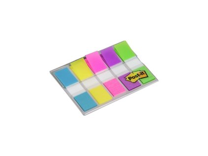 3m post it 683 5cb neonove plastove zalozky maly format 5x20 zalozek