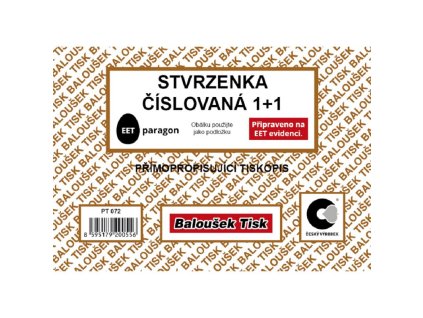 balousek pt072 stvrzenka a6 cislovana 11 samopropis