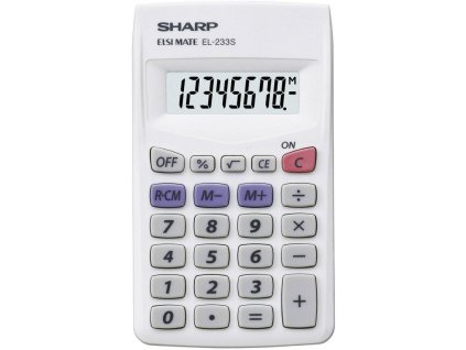 kalkulator kapesni sharp el 233s 8 mi mistny displej