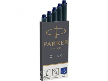 inkoustove bombicky parker do plnicich per modre sada 5 ks