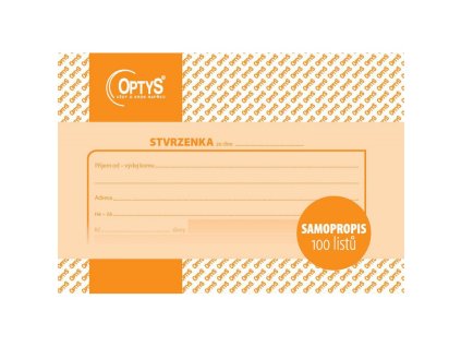 optys 1080 samopropisovaci stvrzenka a6 100 listu