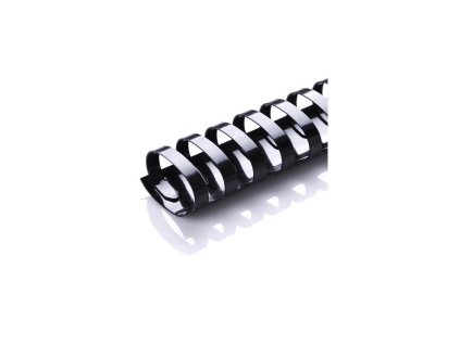 Plastové hřbety pro kroužkovou vazbu průměr 32 mm, balení 50 ks (Barva Černá)