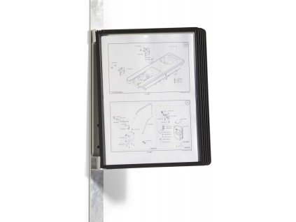 durable 5914 vario magnet wall 5 nastenny drzak s 5 ramecky cerny