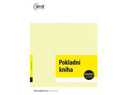 optys 1014 pokladni kniha a4 samopropisovaci