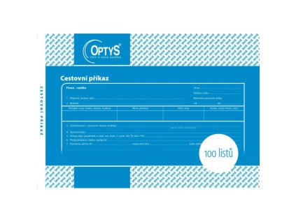 optys 1051 cestovni prikaz a5 100 listu