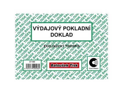 balousek et040 vydajovy pokladni doklad a6