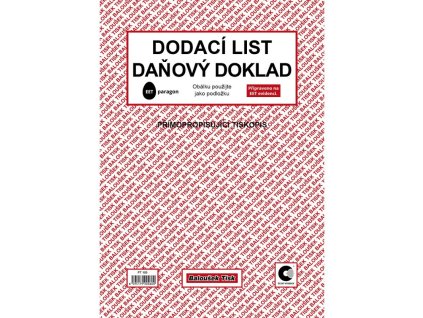 balousek pt150 dodaci list danovy doklad a4 samopropis