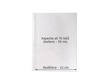 obal a4 u maxi s eurozavesem extra siroky pp 100mic 50ks