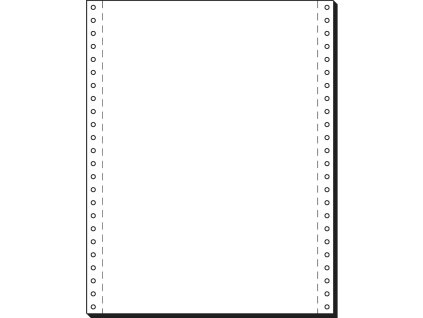 Tabelační papír 24 x 12" (1+0) 2000 listů, boční perforace TP