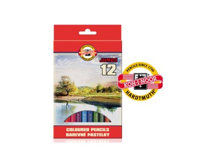 koh i noor 3382 souprava silnych pastelek omega jumbo 12 ks
