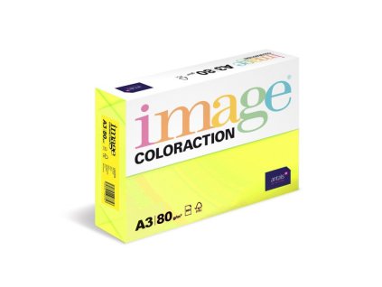 papir barevny a3 80g coloraction neogb ibiza reflexni zluta 500 ks