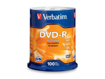 verbatim disk dvd r 16x 47gb spindl 100ks