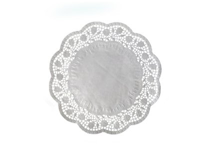 dekorativni krajky pod dort kulate prumer 28 cm 100 ks