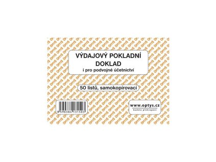 optys 1315 vydajovy doklad a6 samopropisovaci 50 listu