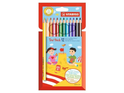 stabilo trio 203 trojhranna silna pastelka jumbo sada 12 barev