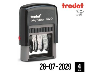 samobarvici datumovka trodat 4820 dater printy razitko vyska 4mm