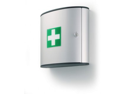 durable 1970 stribrna nastenna lekarnicka first aid box m lesteny hlinik