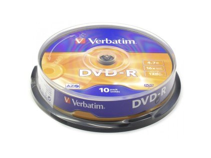 verbatim disk dvd r 16x 47gb spindl 10ks