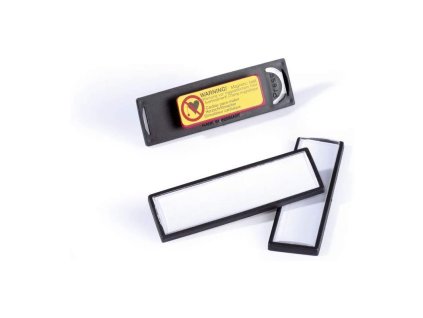 durable 8132 jmenovka clipcard s magnetem 17x67 mm cerna