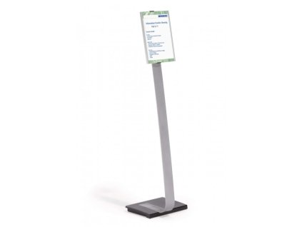 durable 4812 hlinikovy podlahovy stojan info sign a4 litinovy podstavec