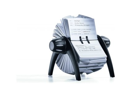 DURABLE 2416, otočná kartotéka TELINDEX FLIP VEGAS, A-Z rejstřík (Barva Černá)