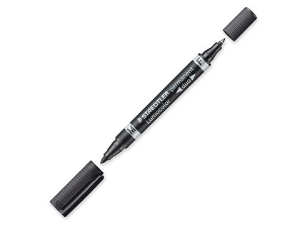 staedtler lumocolor permanent duo 348 permanentni popisovac cerny