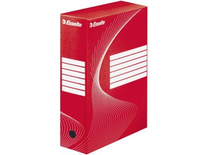 esselte 128422 archivacni krabice 100 mm cervena