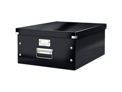 velka archivacni krabice leitz dokumenty a3 cerna ulozny box click store