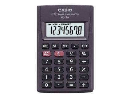 casio hl 4a kapesni kalkulator 8 mi mistny displej