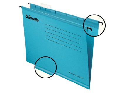 zesilene zavesne desky esselte classic pendaflex collection modra