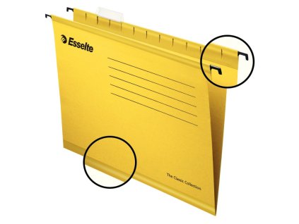 zesilene zavesne desky esselte pendaflex collection zluta