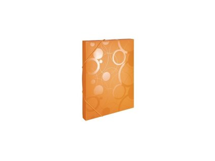 krabice s gumou a4 pp oranzova kolekce neo colori