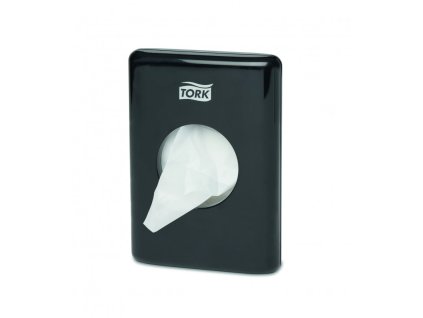 Tork 566008, zásobník na hygienické sáčky černý, B5 (Barva Černá)