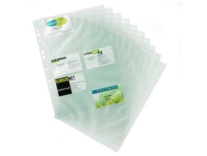 durable 2389 nahradni kapsy pro vizitkare visifix format a4