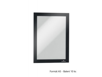 durable 4881 samolepici inforamecek duraframe a5 cerny bulk baleni 10 ks