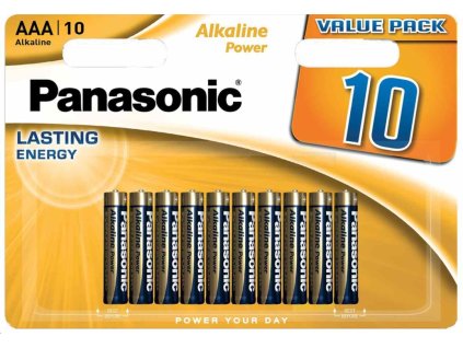 Panasonic Alkaline Power Baterie mikrotužkové AAA, LR03, blistr 10ks﻿
