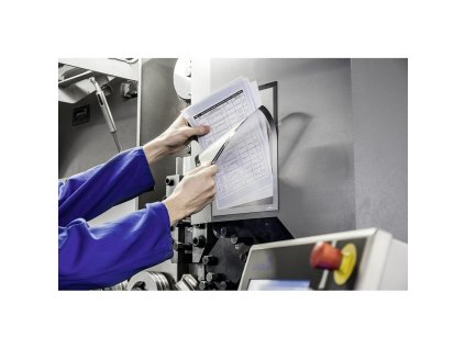 Durable 4985, magnetická kapsa s magnetickým rámečkem DURAFRAME A4 stříbrná, balení 2 ks (Barva Černá)