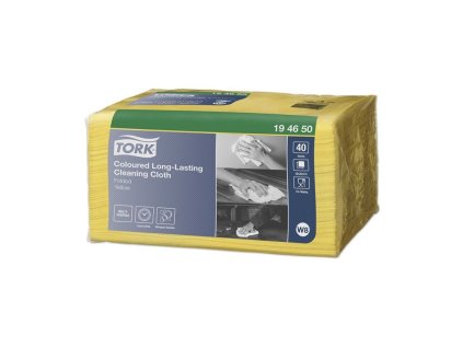 tork 194650 barevne cistici uterky zlute 40 utrzku w8 netkana textilie