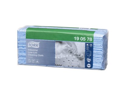 tork 190578 prumyslova low lint skladana cistici uterka modra 80 utrzku w4
